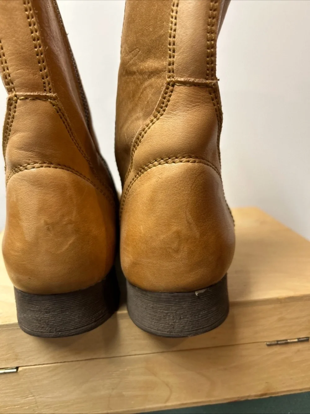 Zigi Soho Combat Boots Women's 9 Punisher Tan Leather Zip Lace Up Festival - Picture 6 of 12